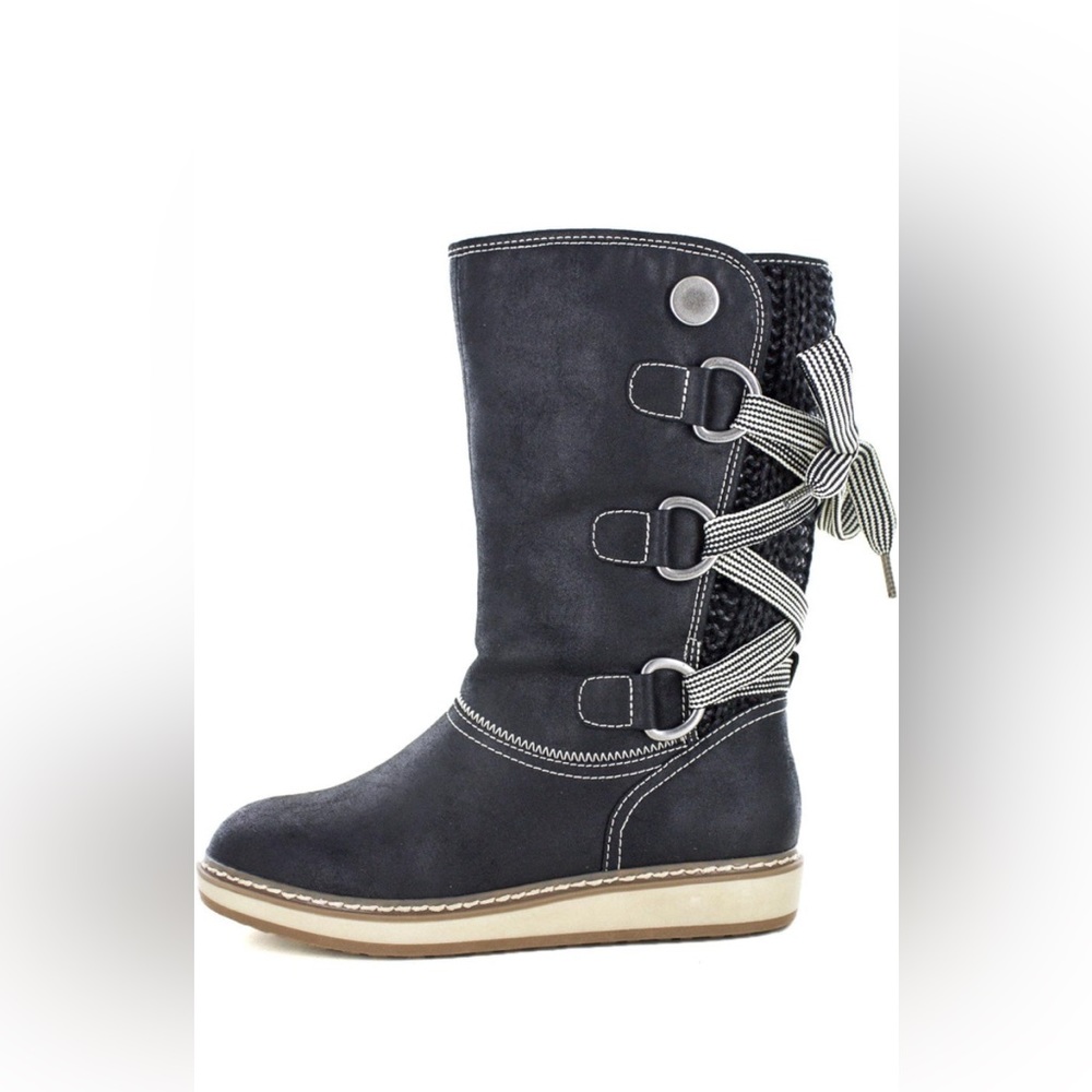 White Mountain Tivia Black Winter Boots